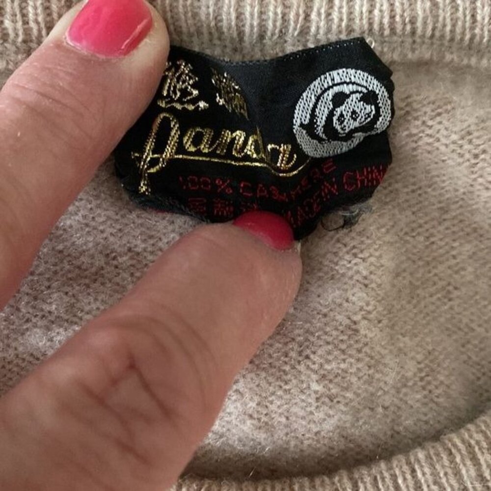 Panda Cashmere Crewneck Sweater - Picture 2 of 5